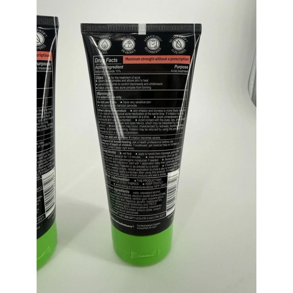 OXY Face Wash Benzoyl Peroxide 10% Acne Wash 5oz ( 3 pack ) Acne Cream Cleanser
